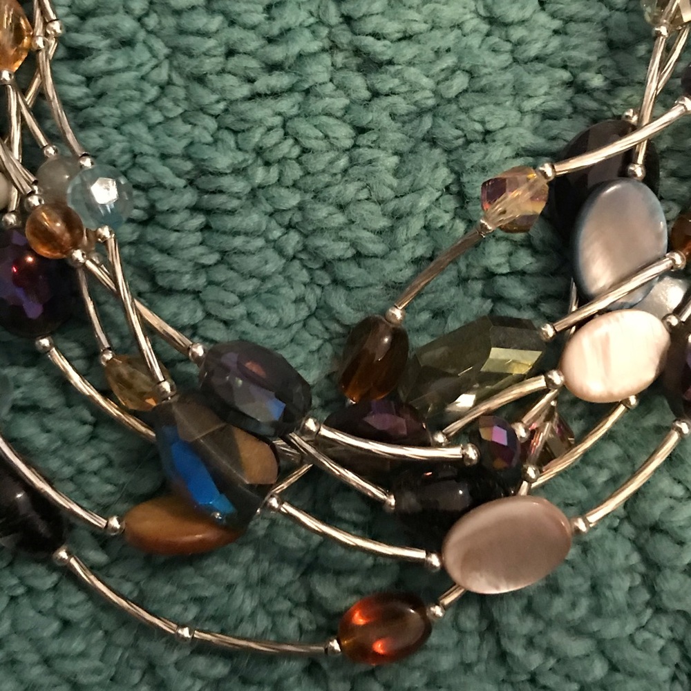 Cookie Lee Multistrand Statement Necklace - image 4